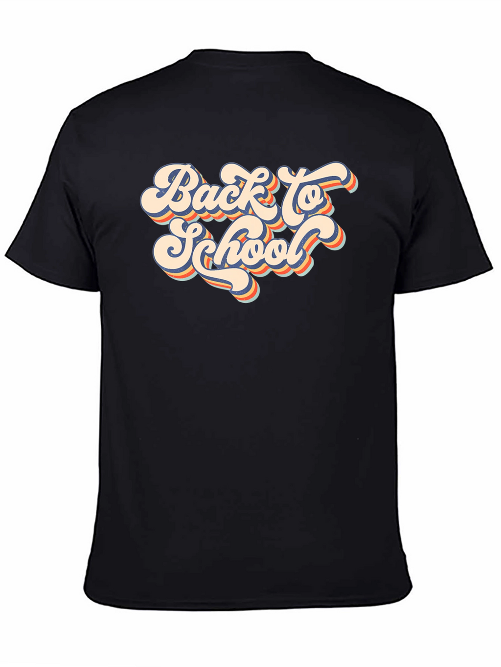 Retro Back to School Black T-Shirt