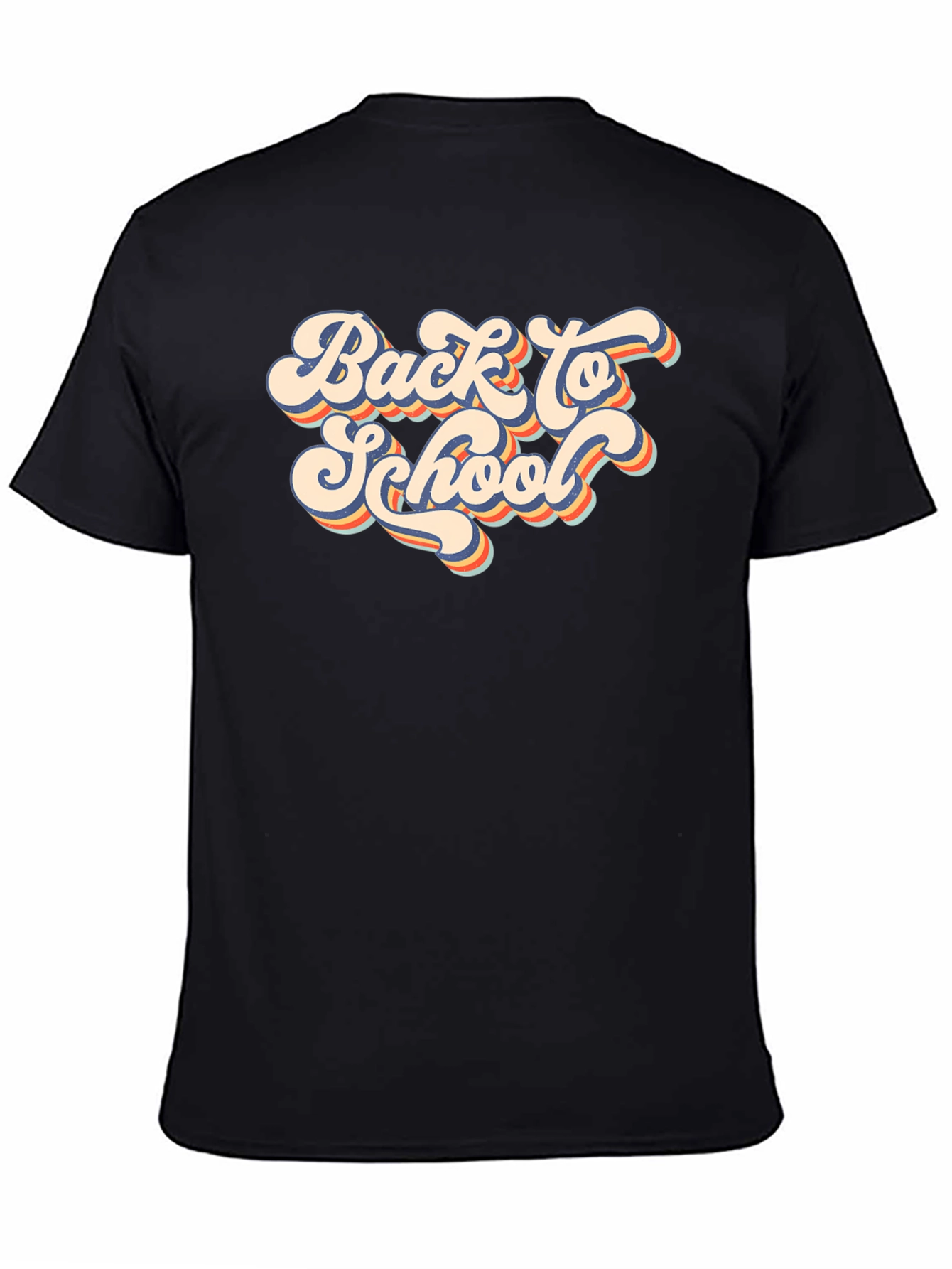 Retro Back to School Black T-Shirt