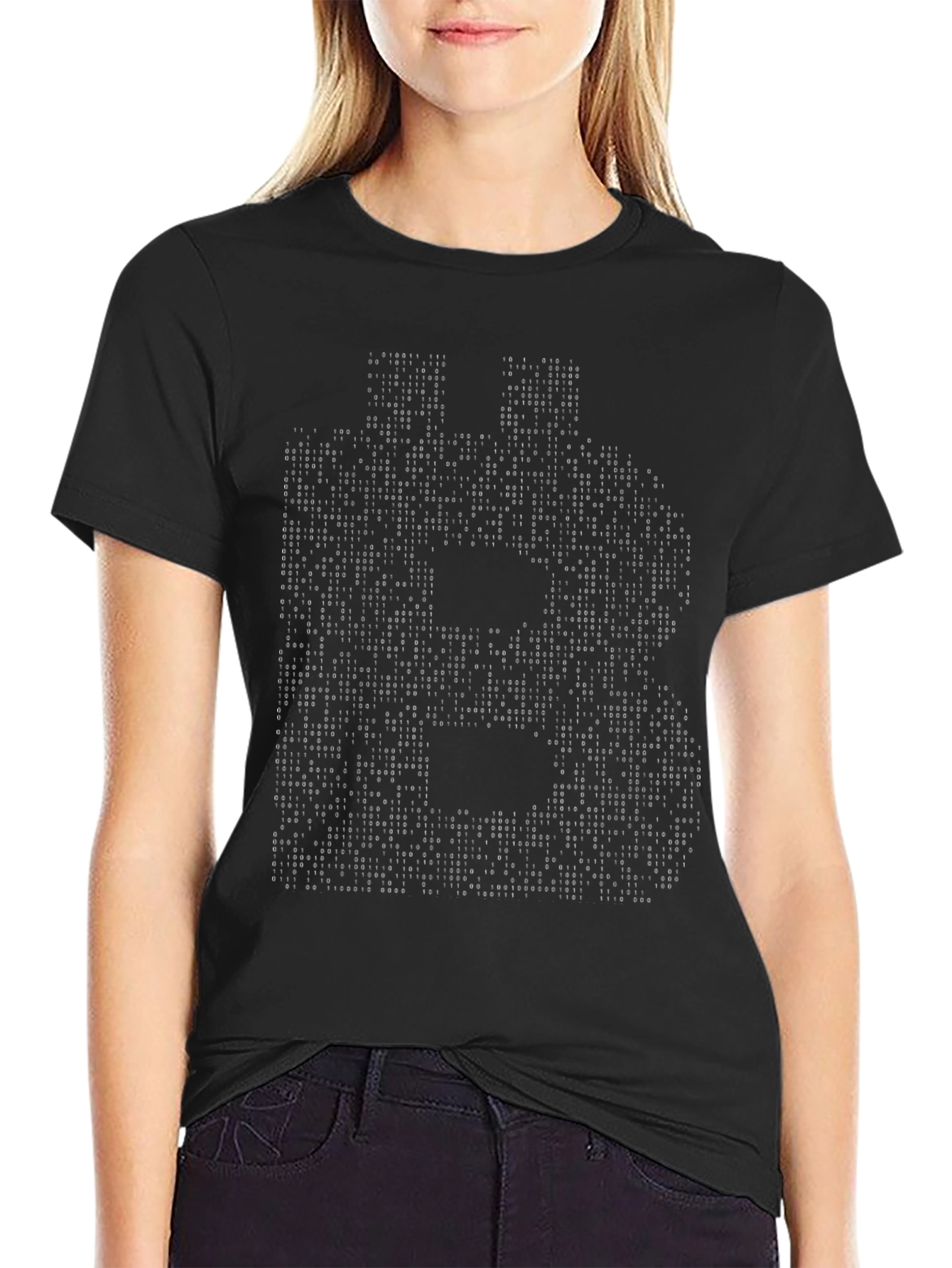 Bitcoin Binary Code Graphic Tee - Crypto T-Shirt