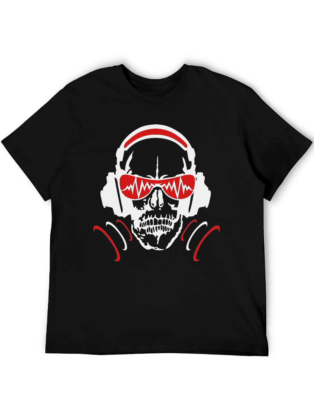 Skull DJ Headphones T-Shirt