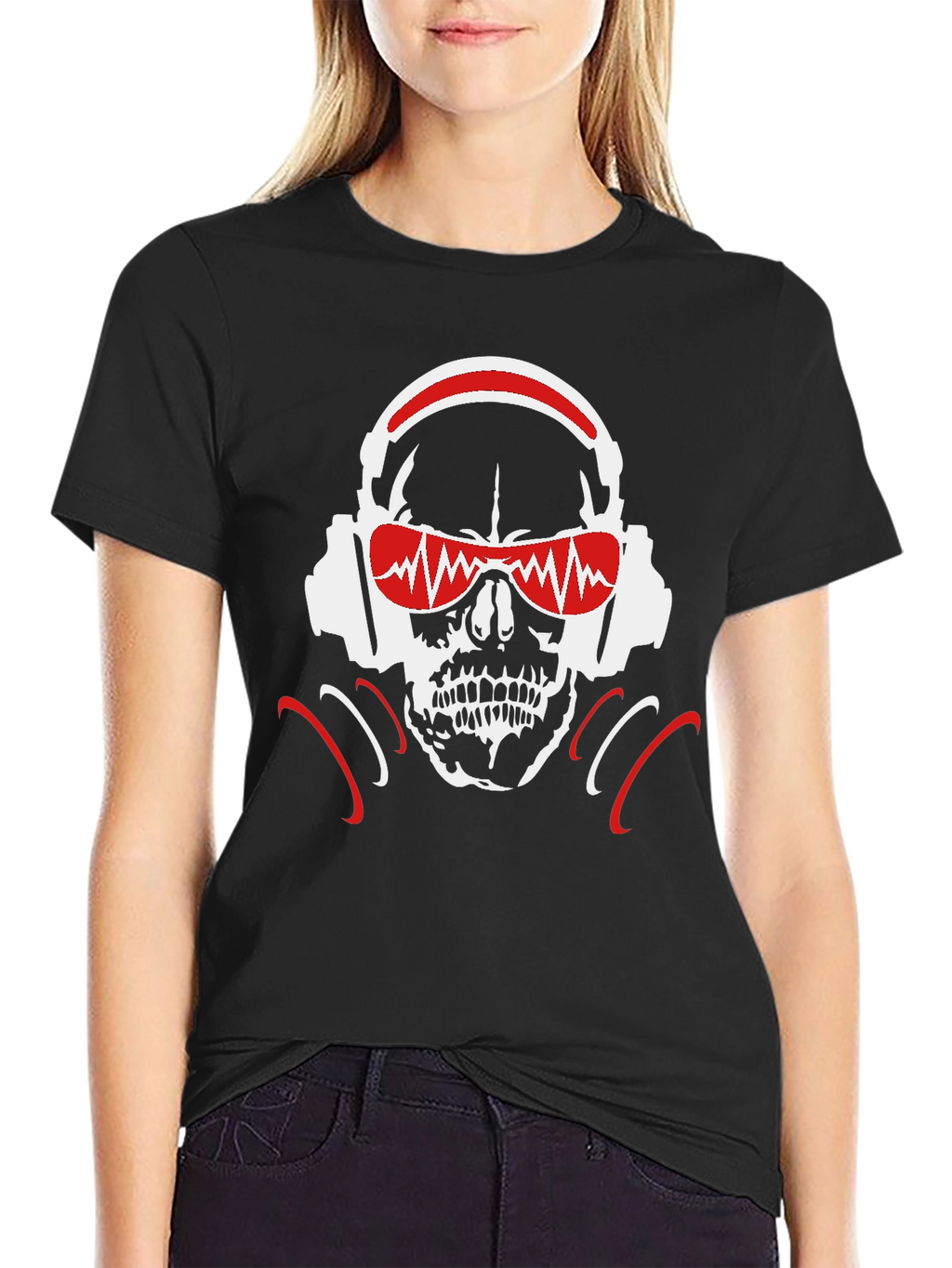 Skull DJ Headphones T-Shirt