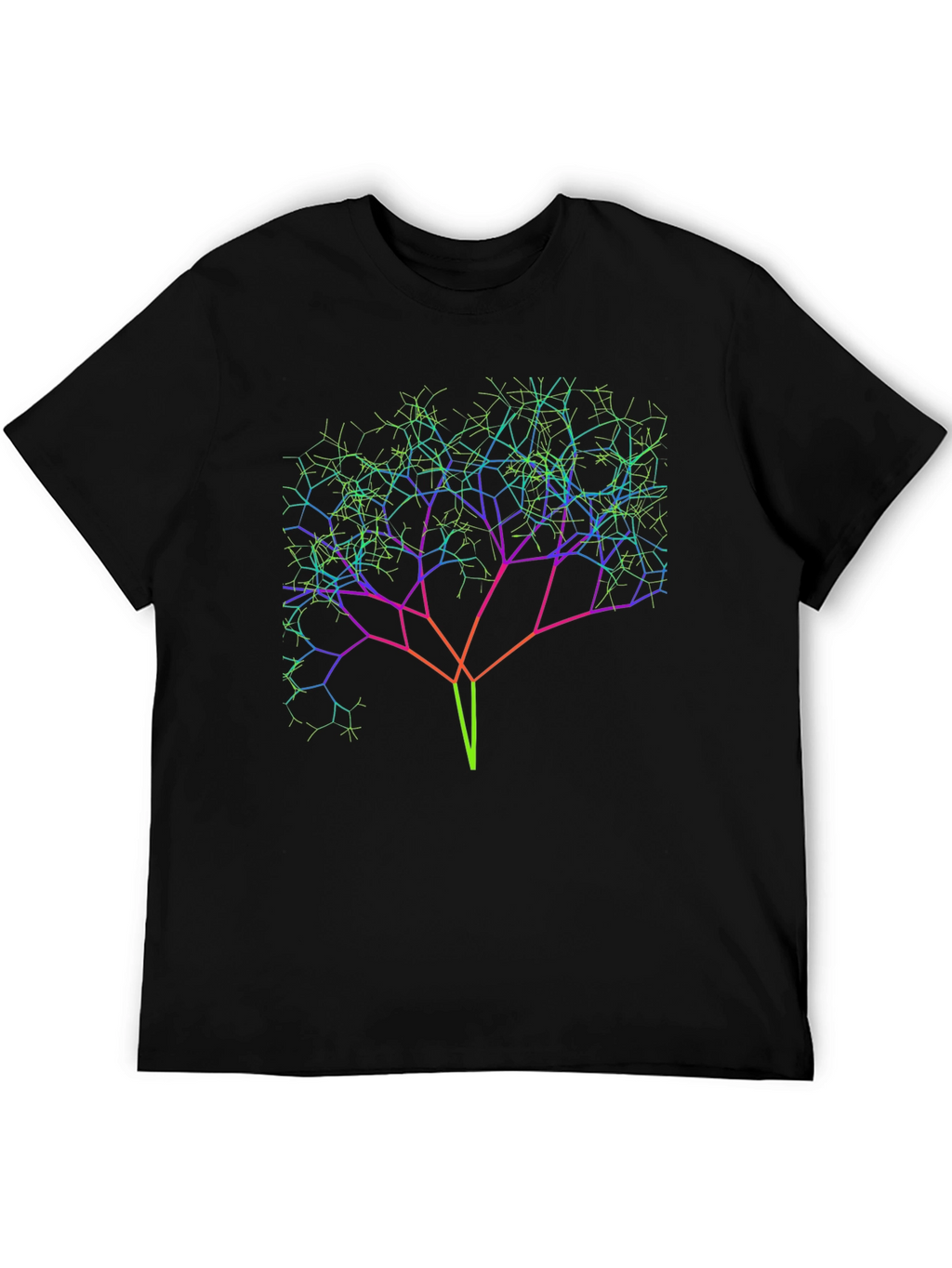 Abstract Tree Line Art Graphic Tee - Unisex