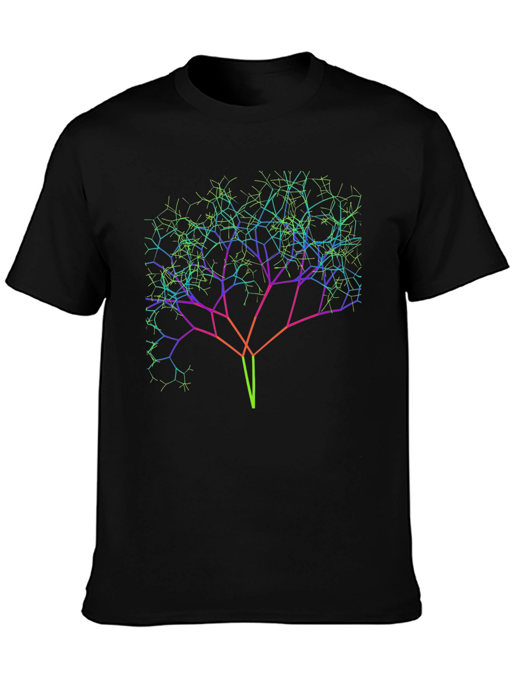 Abstract Tree Line Art Graphic Tee - Unisex