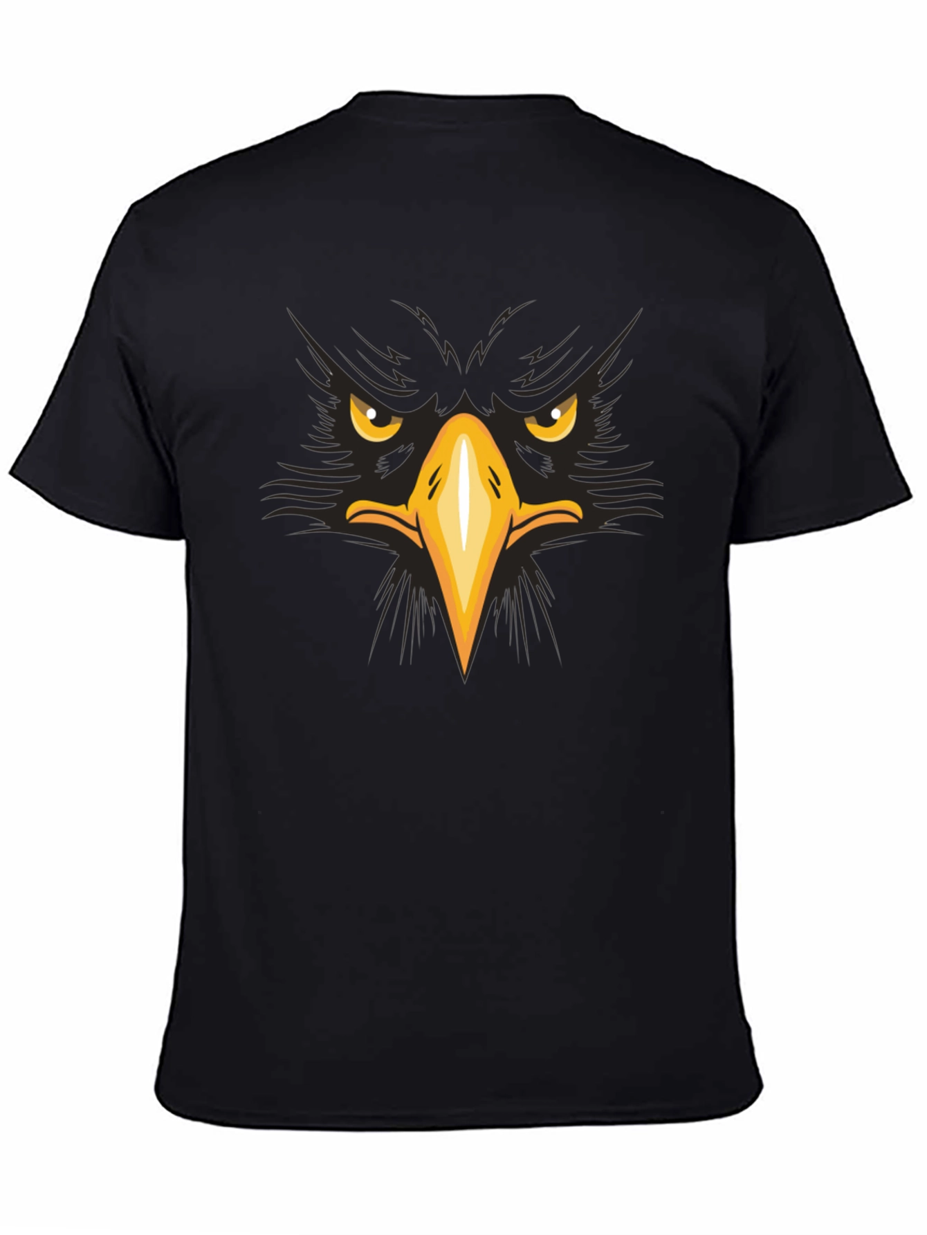 Eagle Face Graphic T-Shirt - Bold & Striking Design