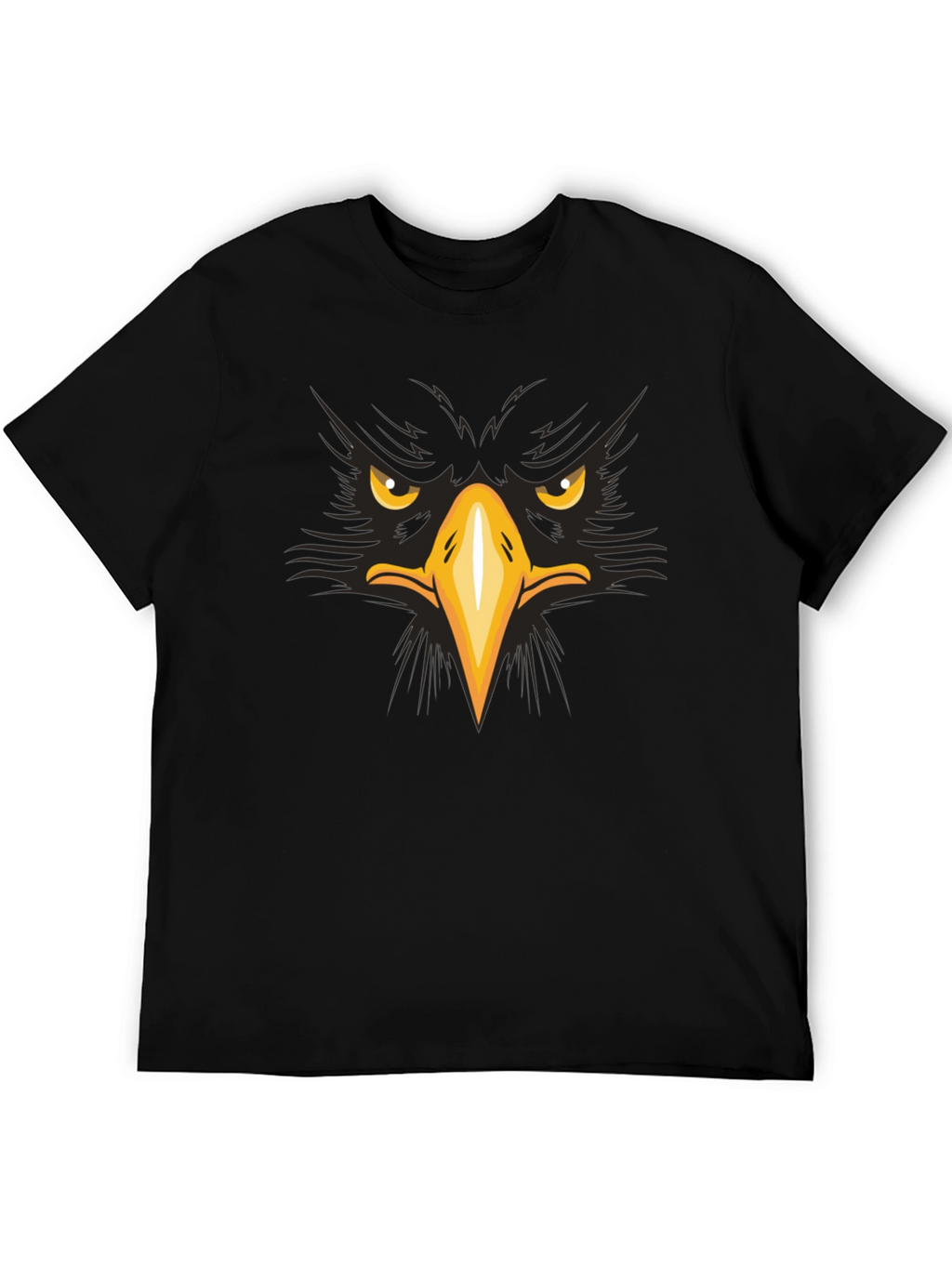 Eagle Face Graphic T-Shirt - Bold & Striking Design