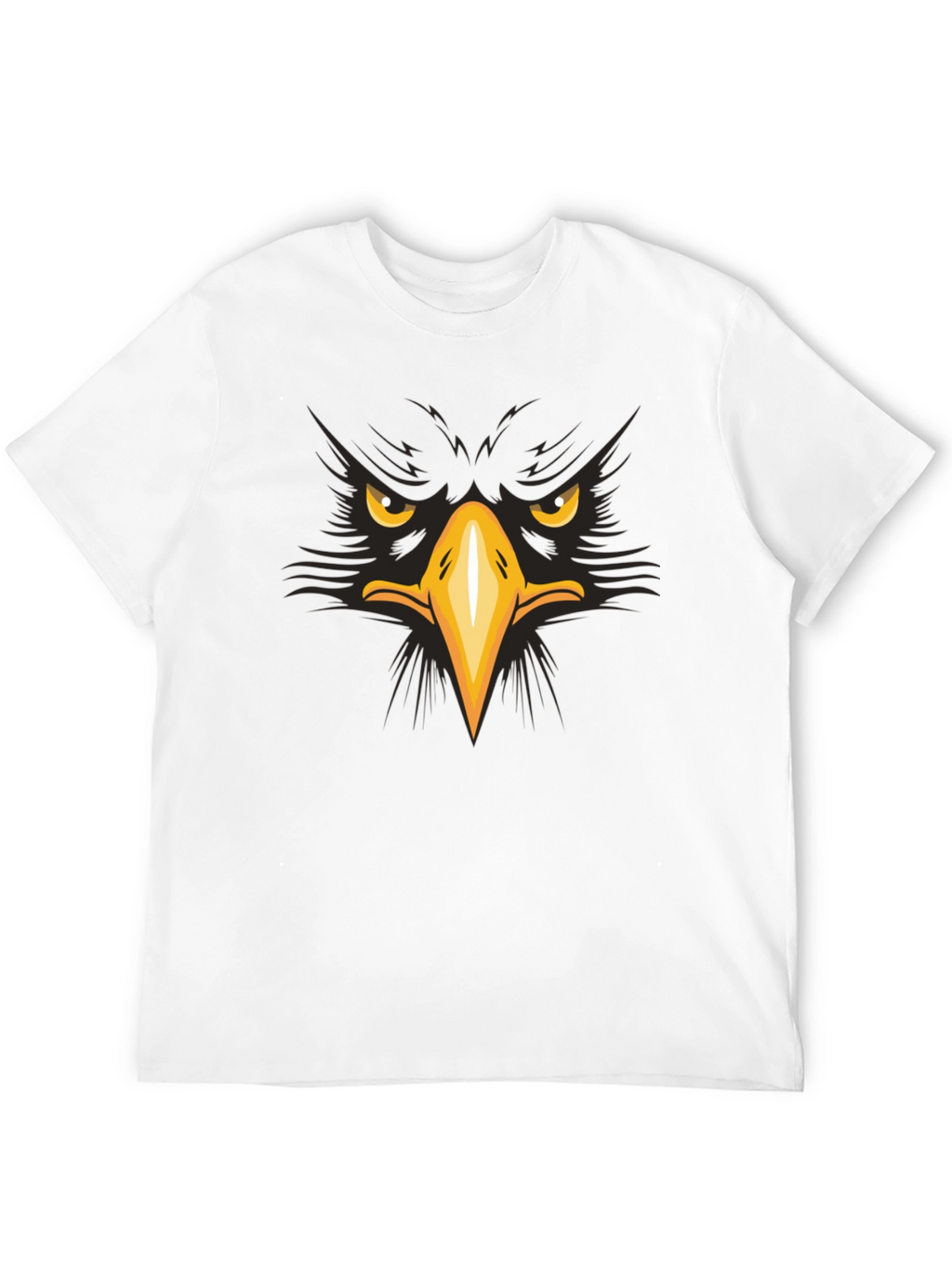 Eagle Face Graphic T-Shirt - Bold & Striking Design