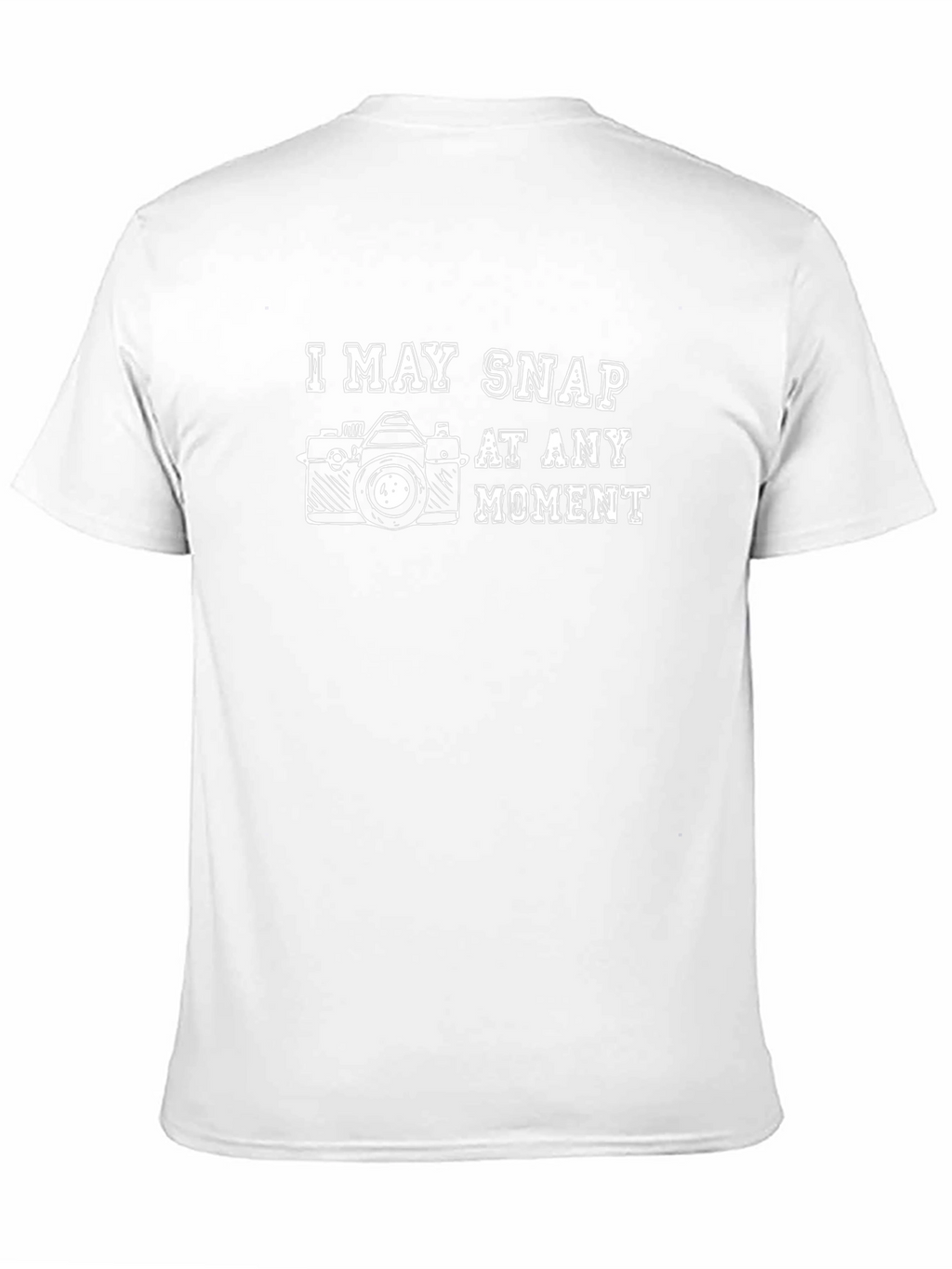 I May Snap Camera Black Graphic T-Shirt