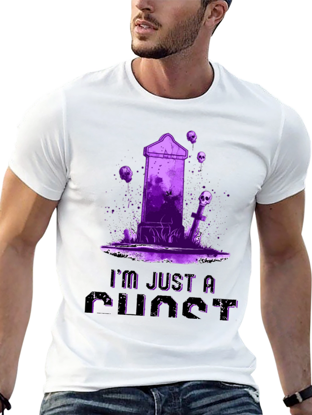 Just A Punct T-Shirt: Tombstone & Skulls