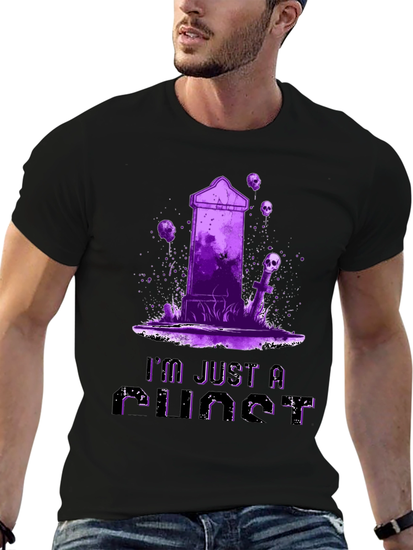 Just A Punct T-Shirt: Tombstone & Skulls