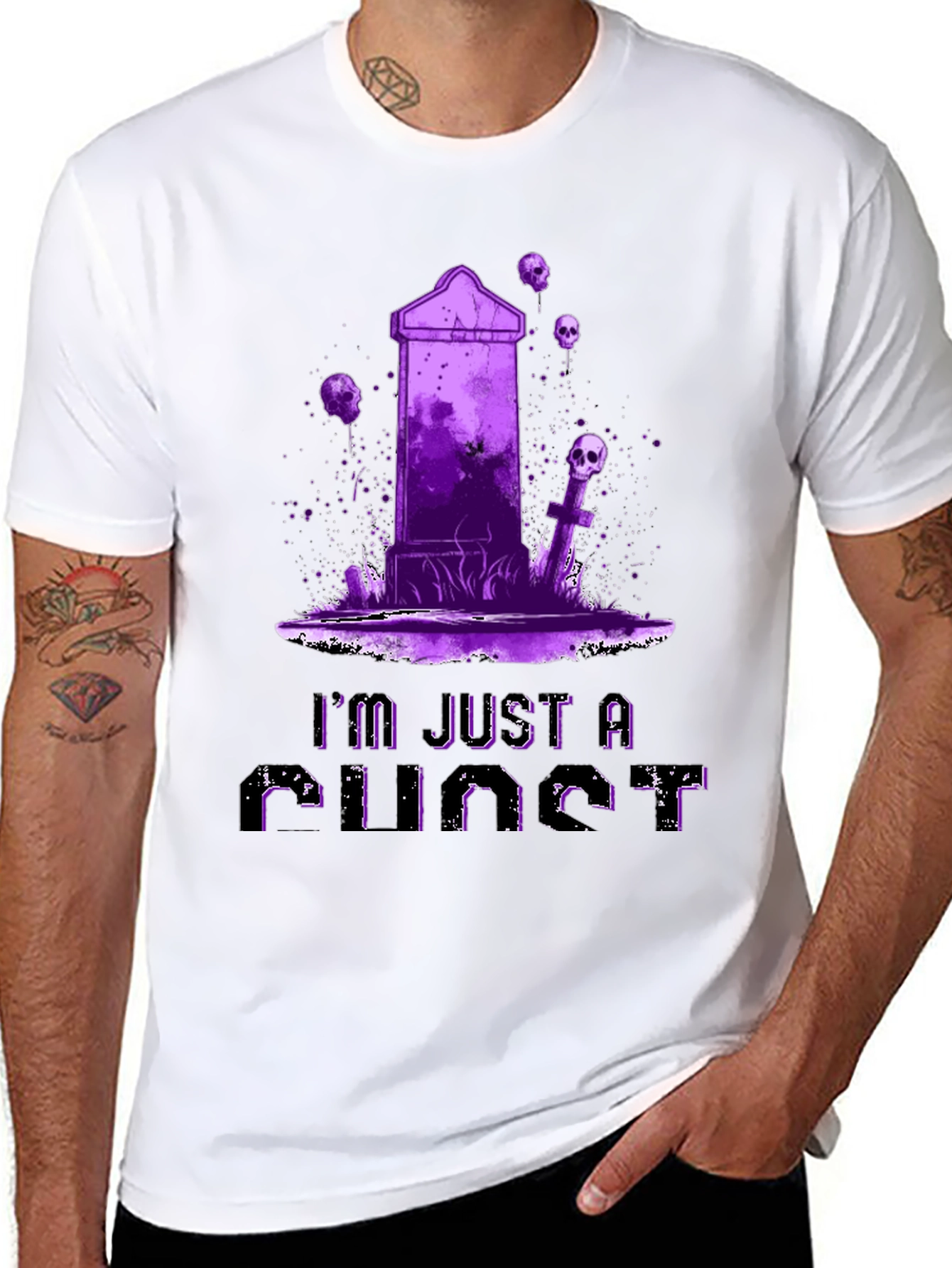 Just A Punct T-Shirt: Tombstone & Skulls