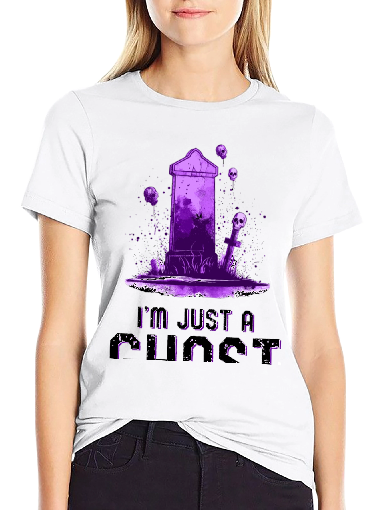 Just A Punct T-Shirt: Tombstone & Skulls