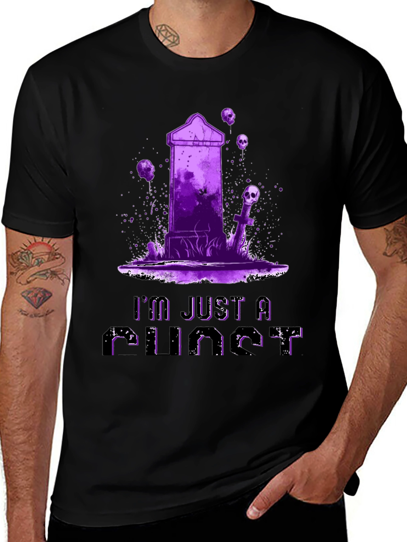 Just A Punct T-Shirt: Tombstone & Skulls