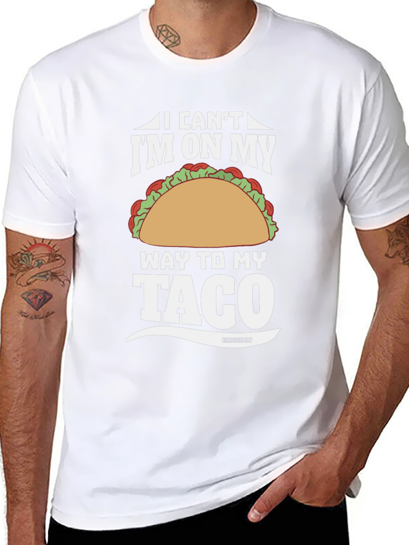 Im On My Way To My Taco Graphic Tee