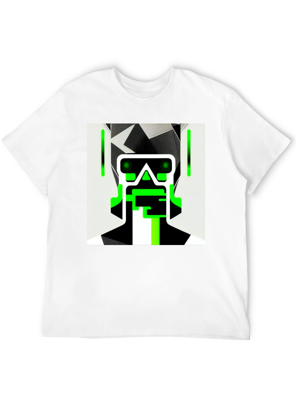 Cyberpunk Robot Graphic Tee - Cool Black Shirt