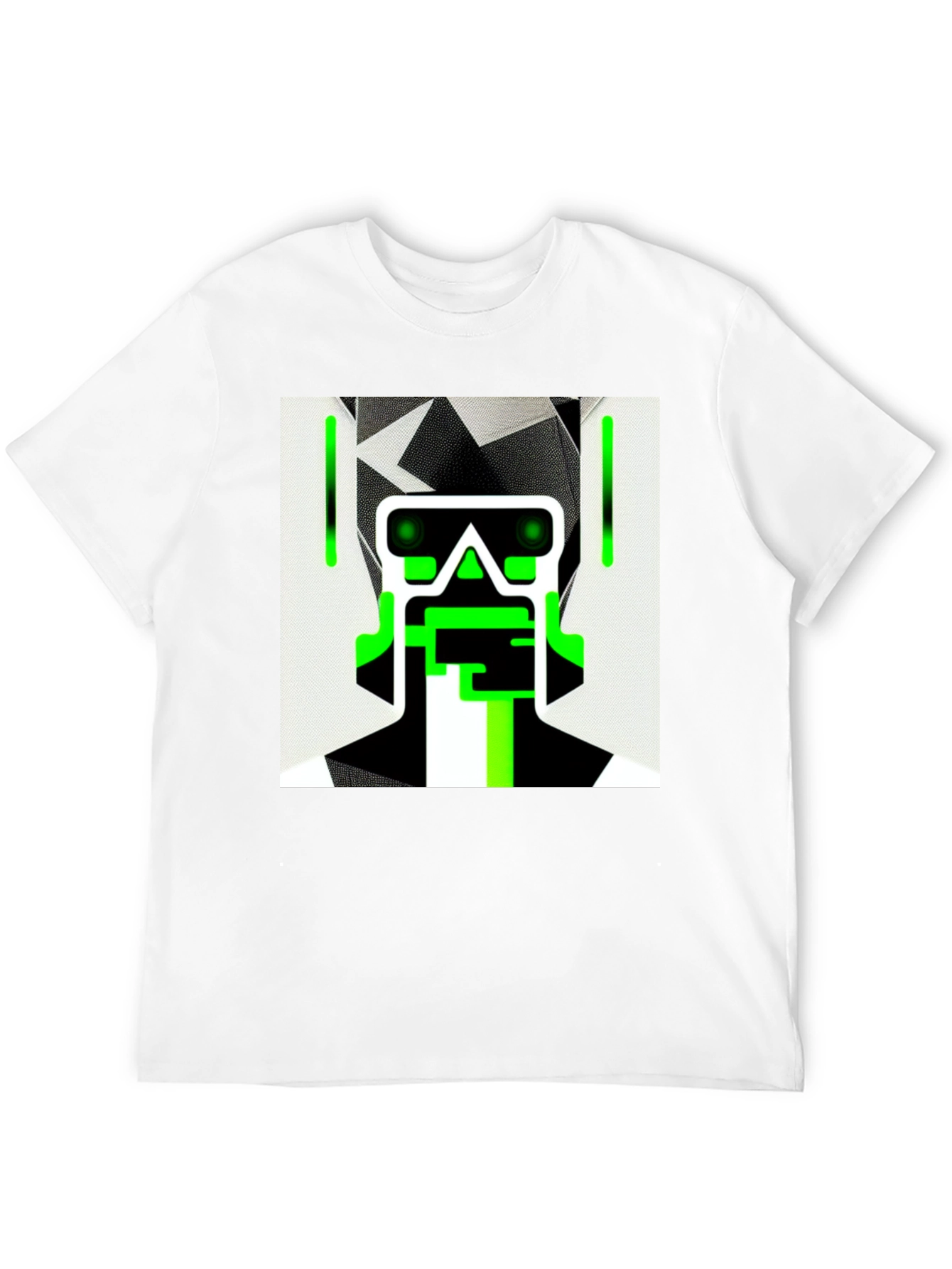 Cyberpunk Robot Graphic Tee - Cool Black Shirt