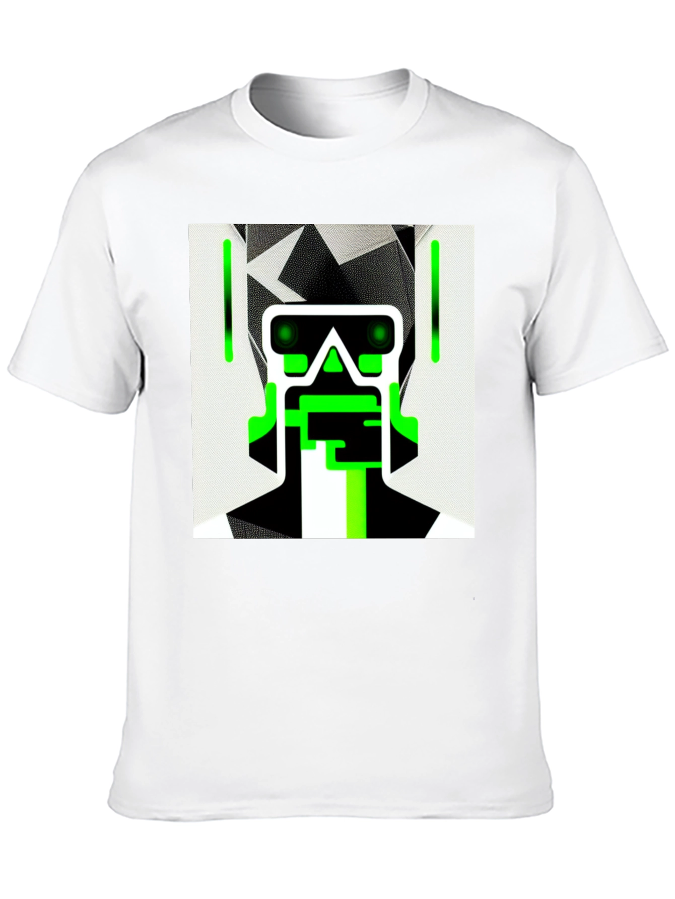 Cyberpunk Robot Graphic Tee - Cool Black Shirt