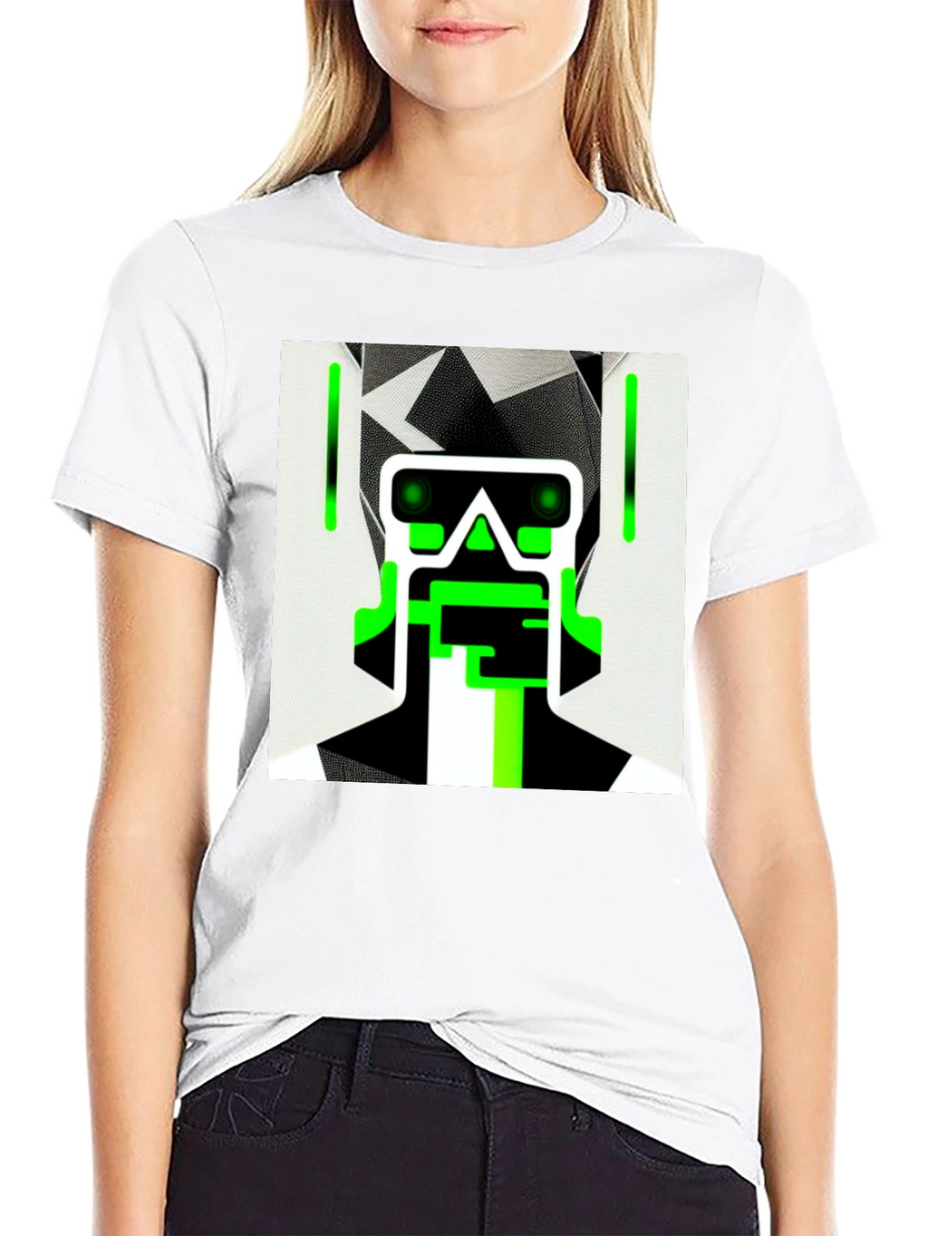 Cyberpunk Robot Graphic Tee - Cool Black Shirt