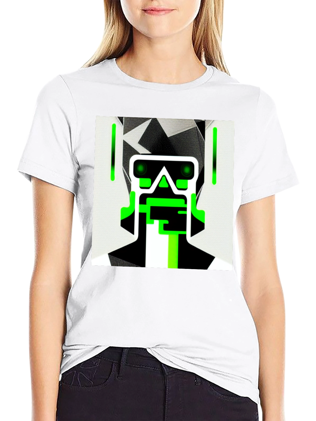 Cyberpunk Robot Graphic Tee - Cool Black Shirt