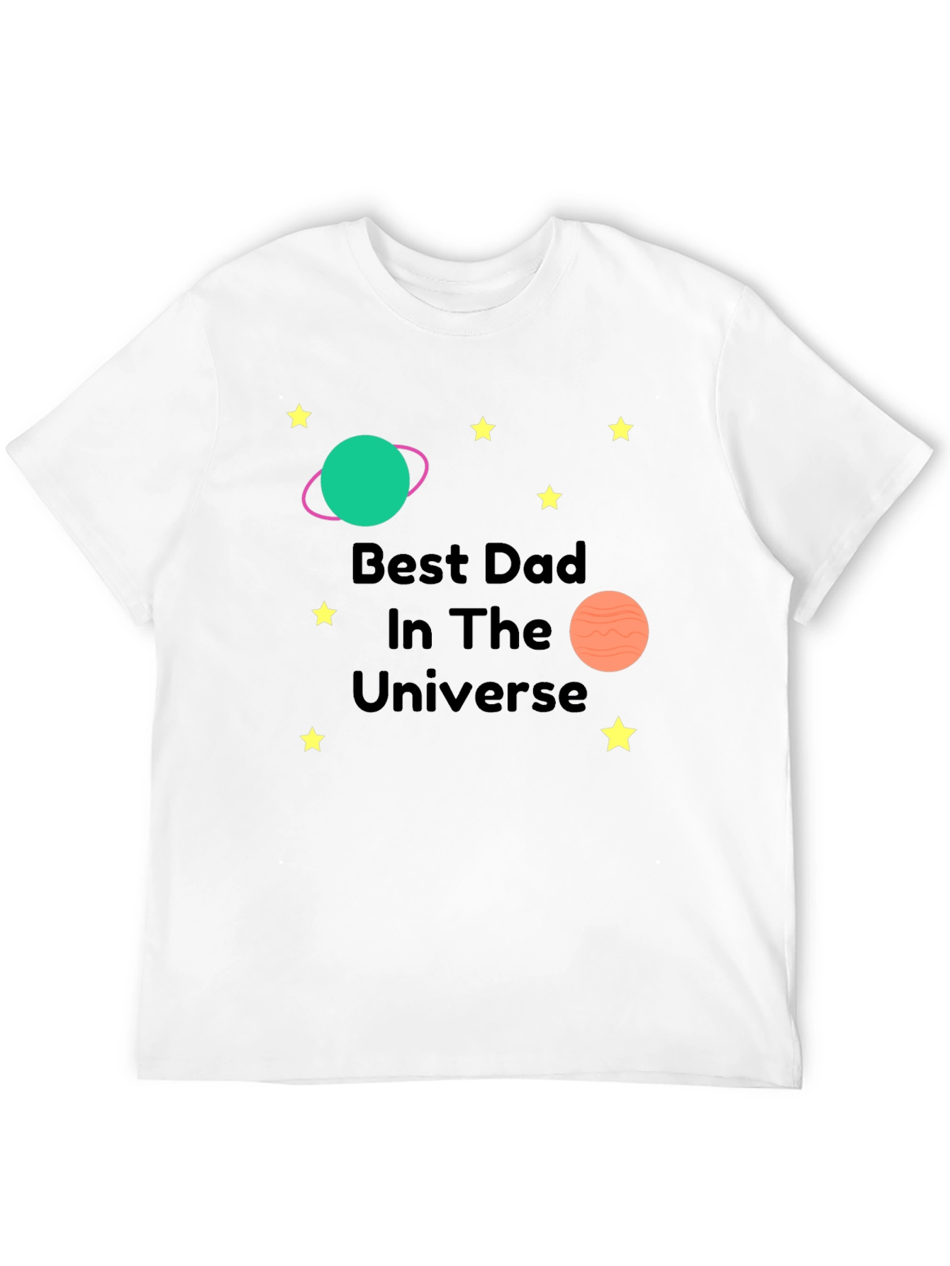 Best Dad in the Universe Black T-Shirt