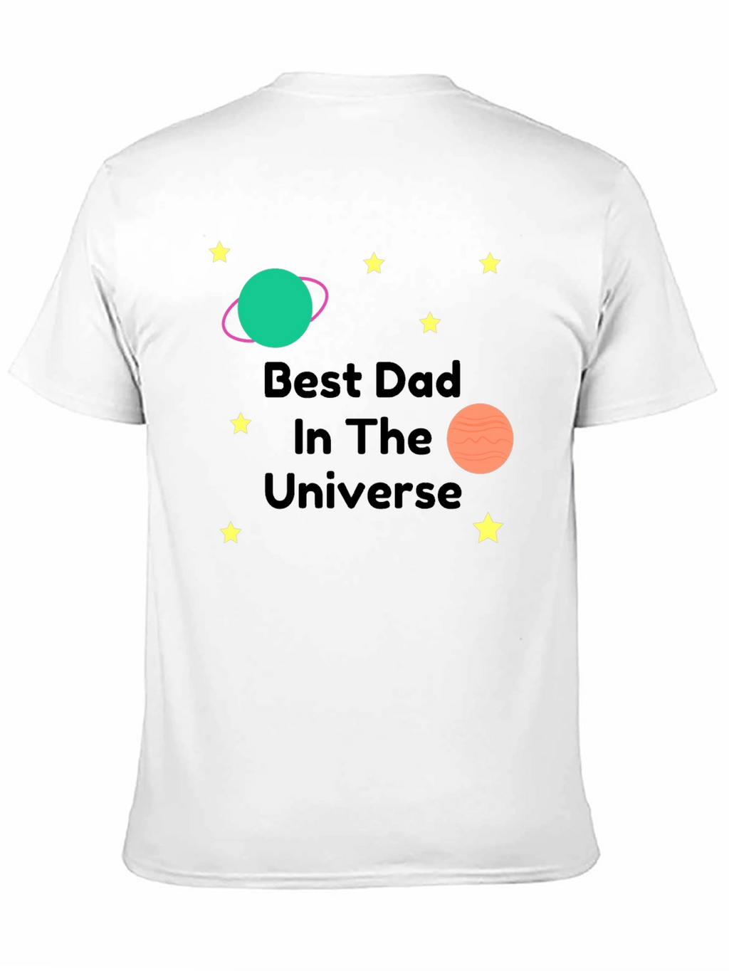 Best Dad in the Universe Black T-Shirt