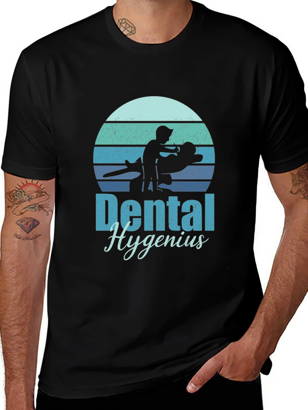 Dental Hygenius Black T-Shirt