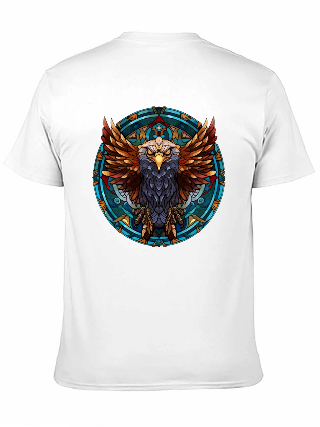 Eagle Graphic Print Black T-Shirt