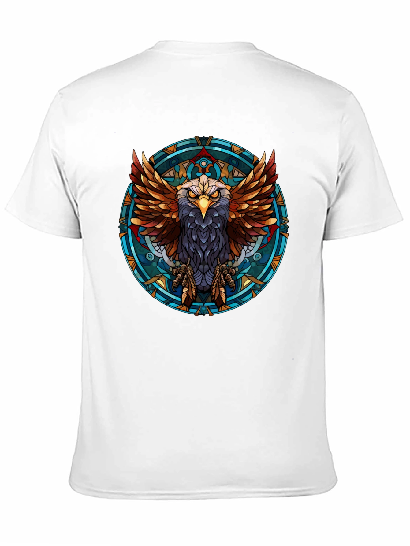 Eagle Graphic Print Black T-Shirt