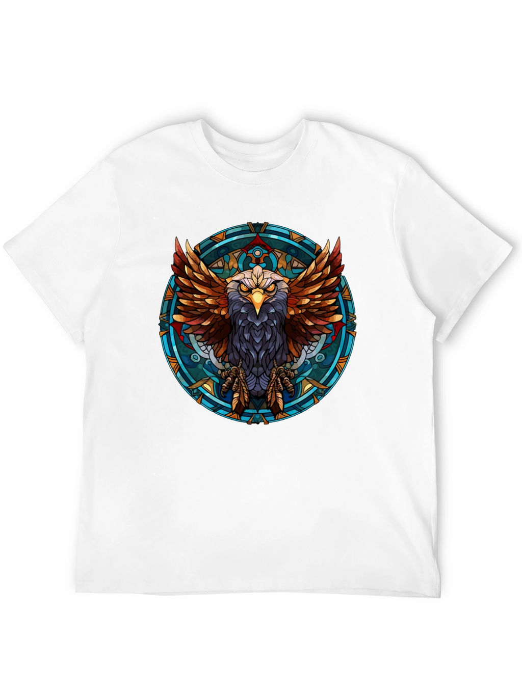 Eagle Graphic Print Black T-Shirt