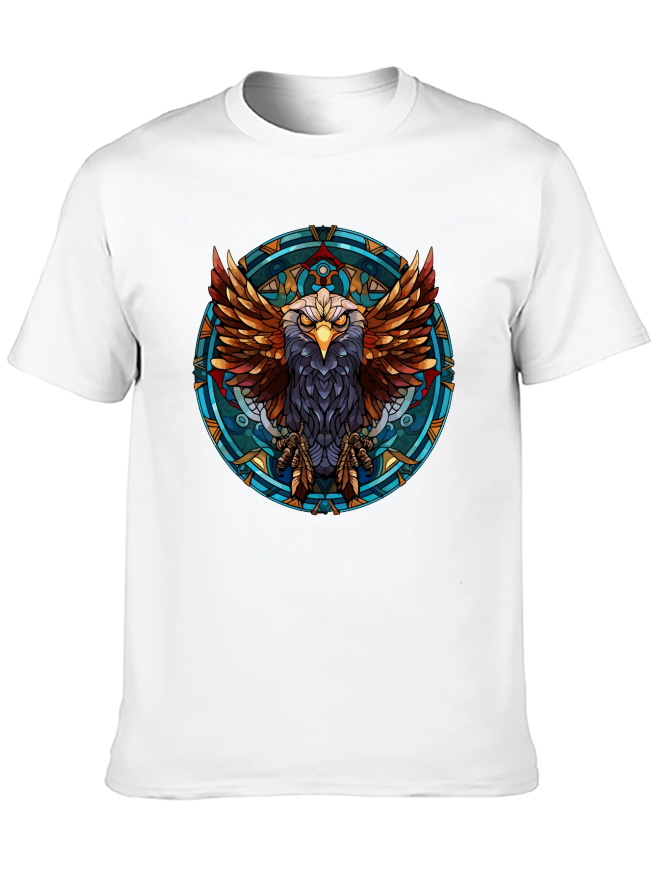 Eagle Graphic Print Black T-Shirt