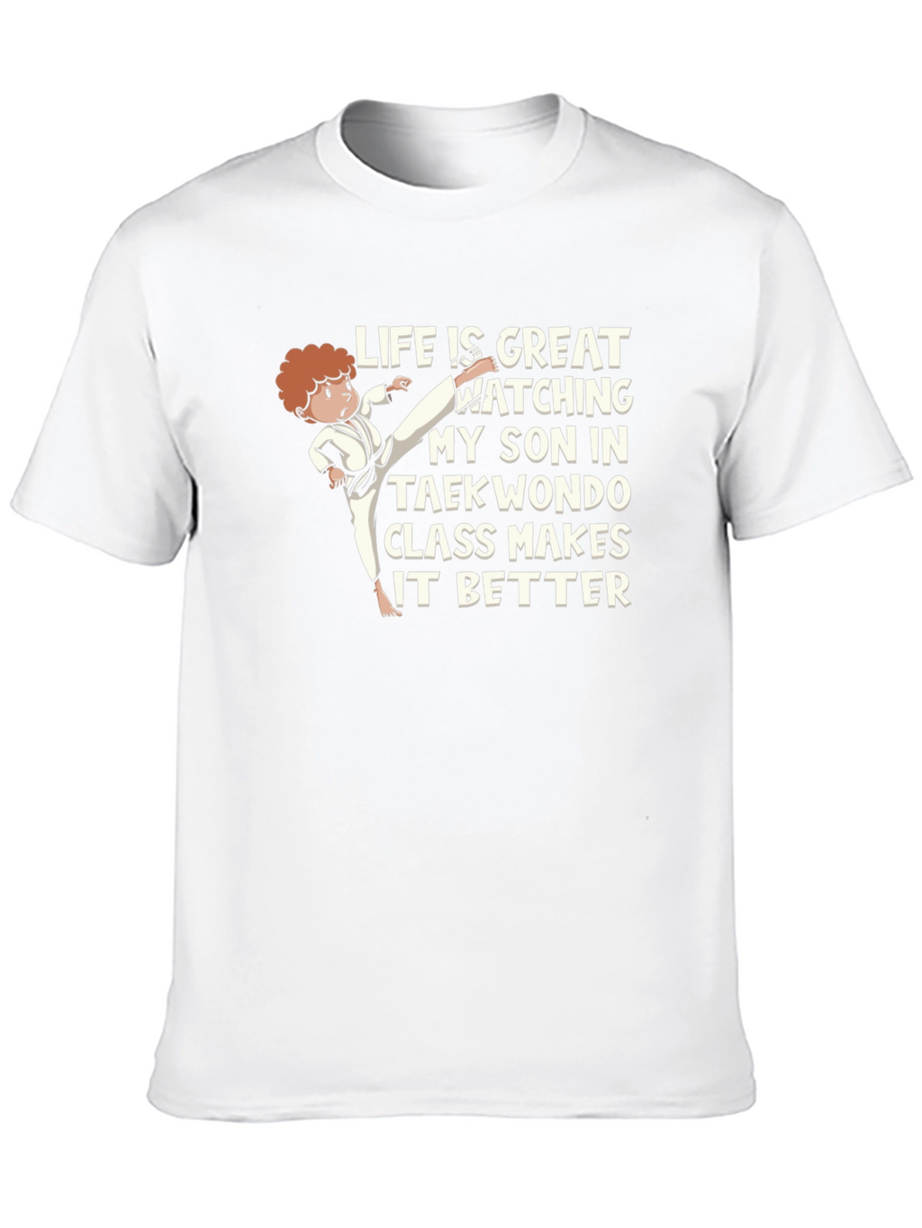 Taekwondo Dad T-Shirt - Proud Son Support