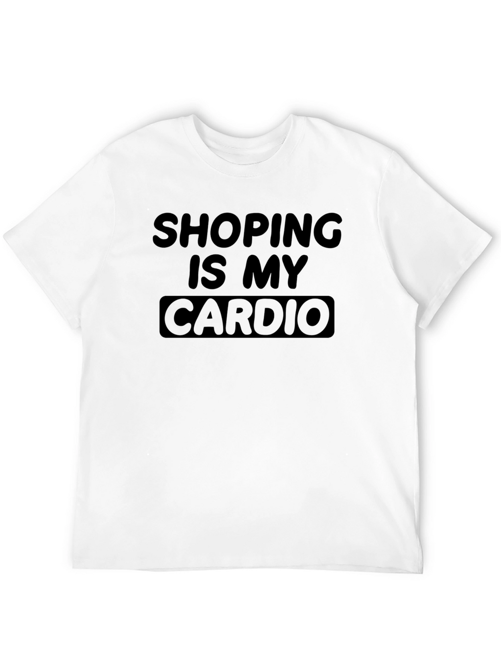 Shopping is My Cardio Black T-Shirt