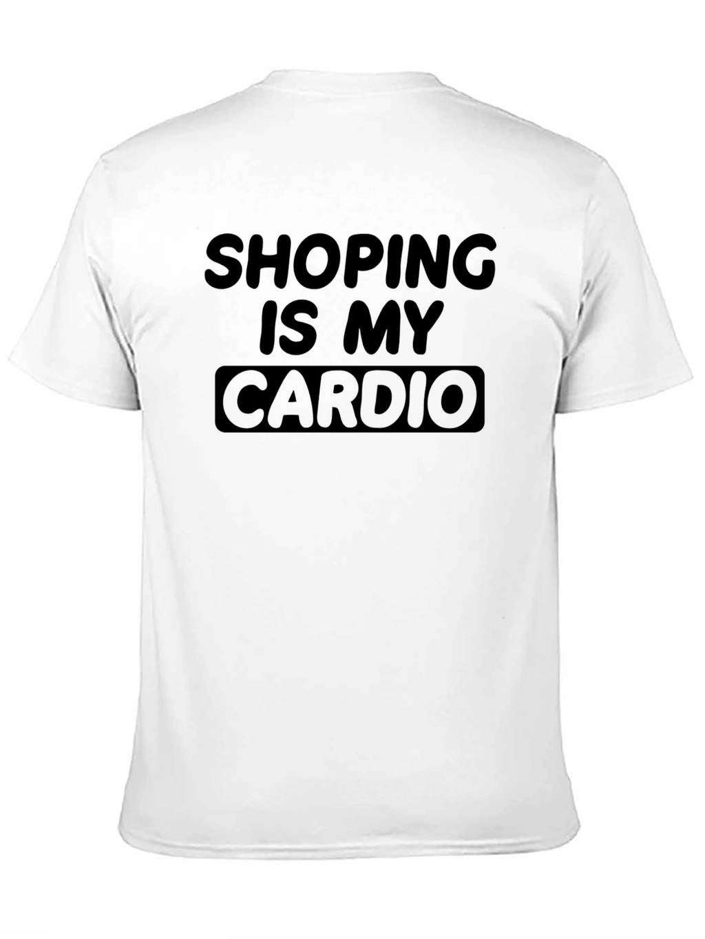 Shopping is My Cardio Black T-Shirt