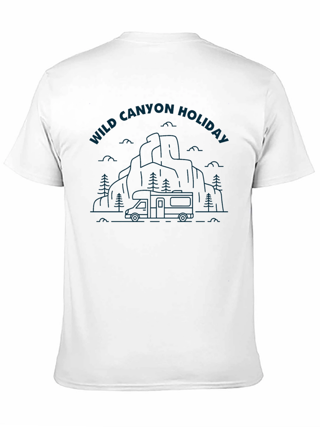 Wild Canyon Holiday Graphic Tee - Black Cotton Blend