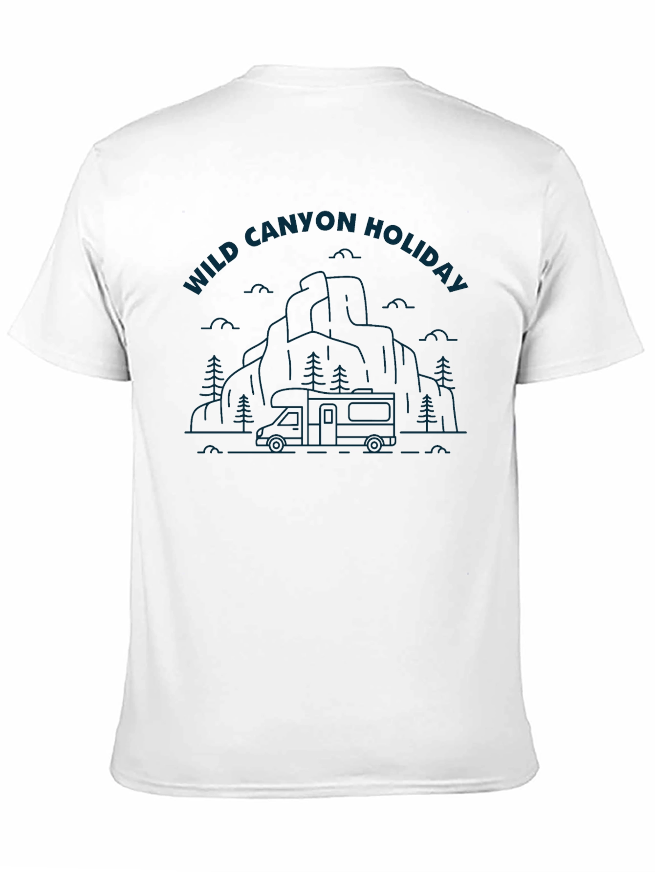 Wild Canyon Holiday Graphic Tee - Black Cotton Blend