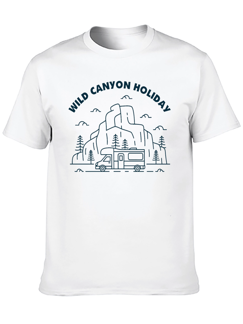 Wild Canyon Holiday Graphic Tee - Black Cotton Blend