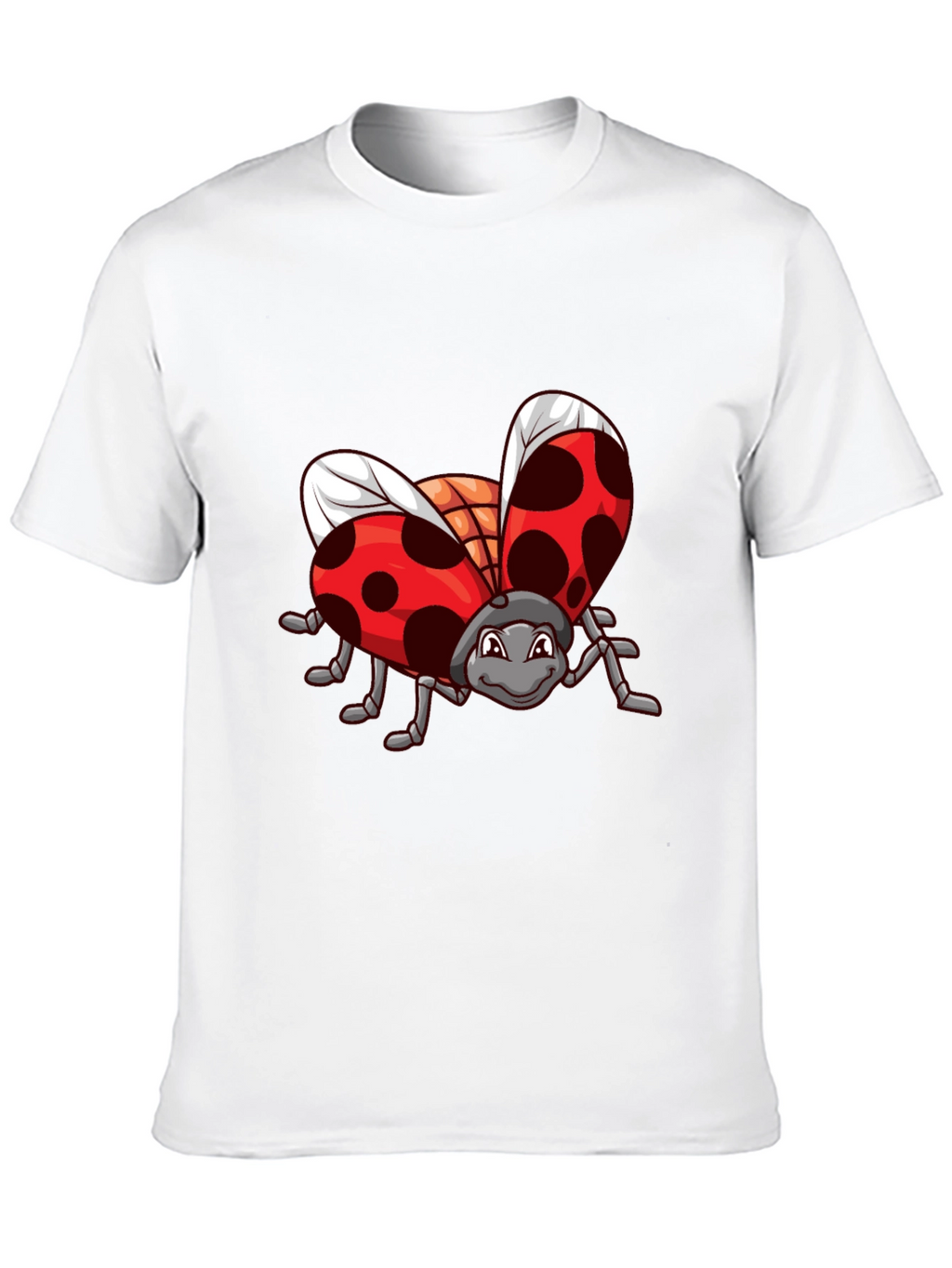 Ladybug Graphic Black T-Shirt