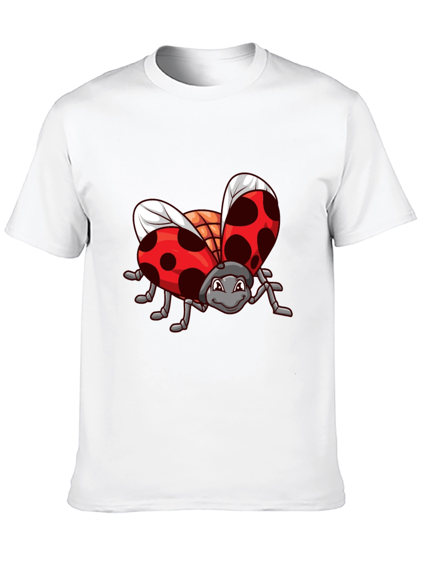 Ladybug Graphic Black T-Shirt