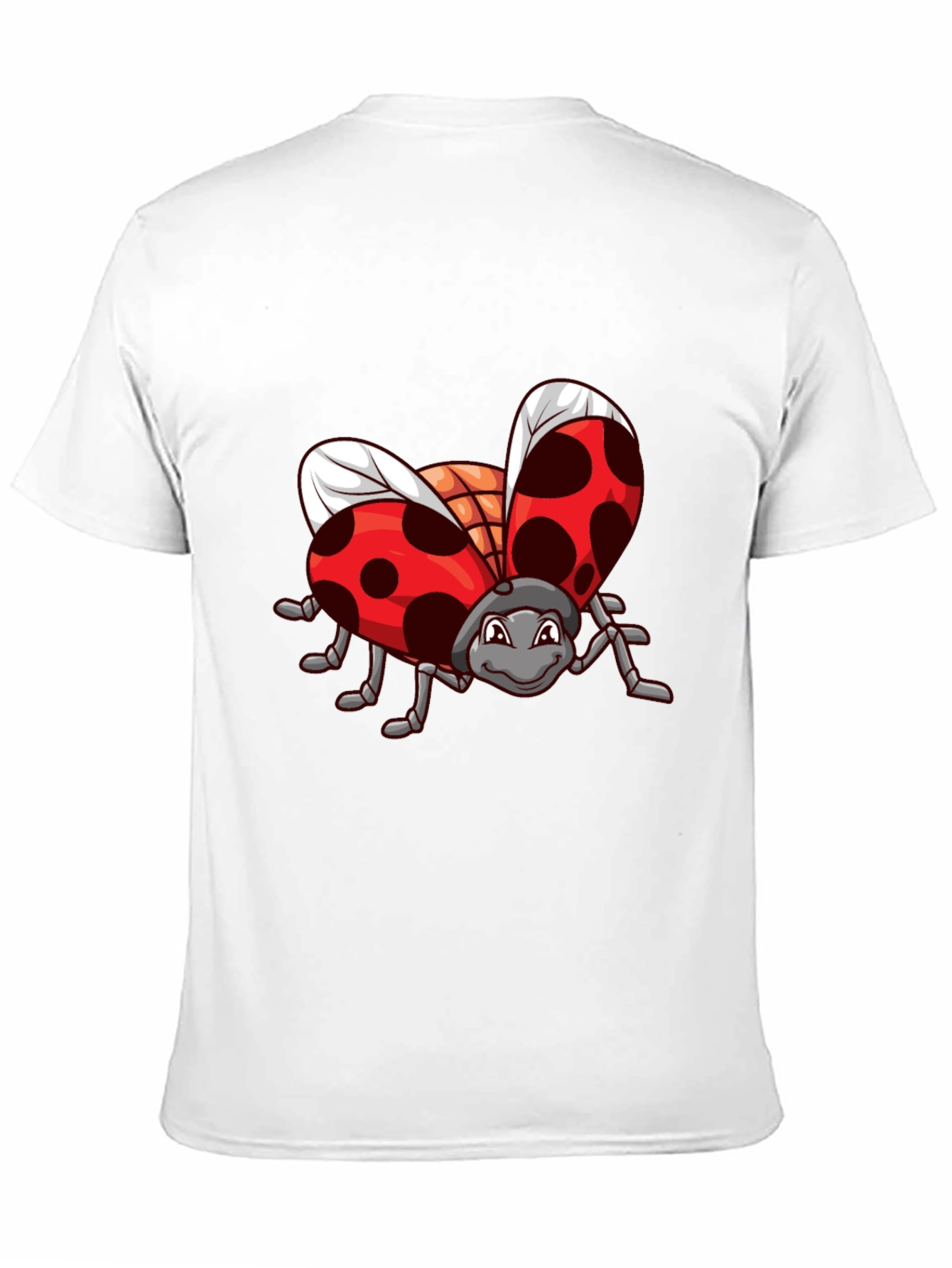 Ladybug Graphic Black T-Shirt