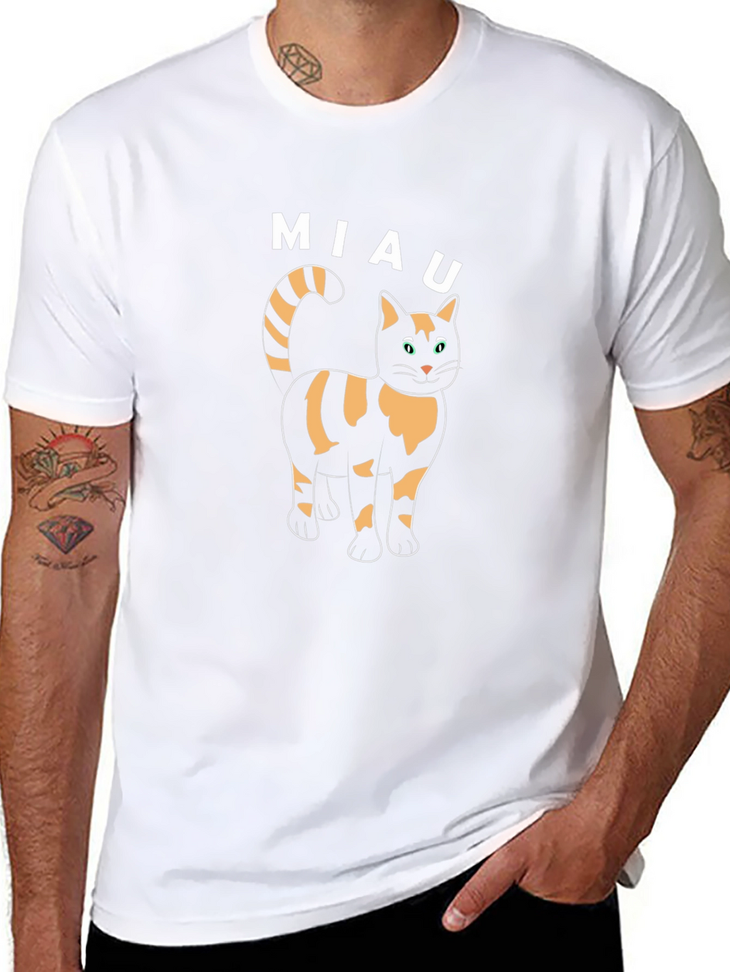 Miau Cat Tee - Cute Cat Lover T-Shirt