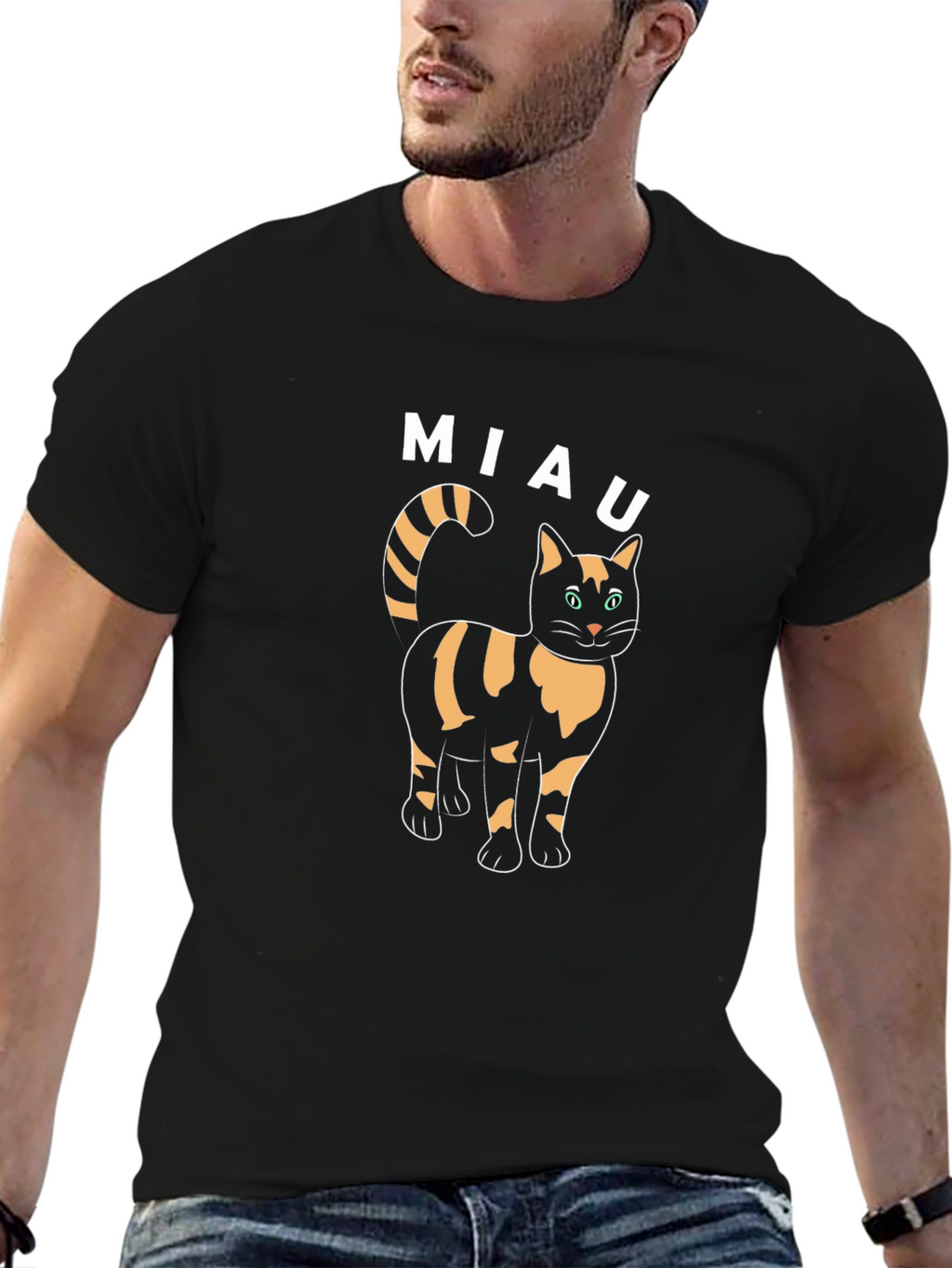 Miau Cat Tee - Cute Cat Lover T-Shirt