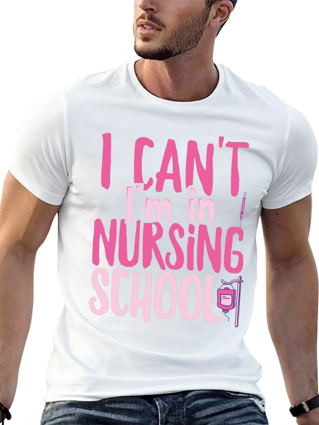 Nursing School Tee: I Cant Im in Nursing School