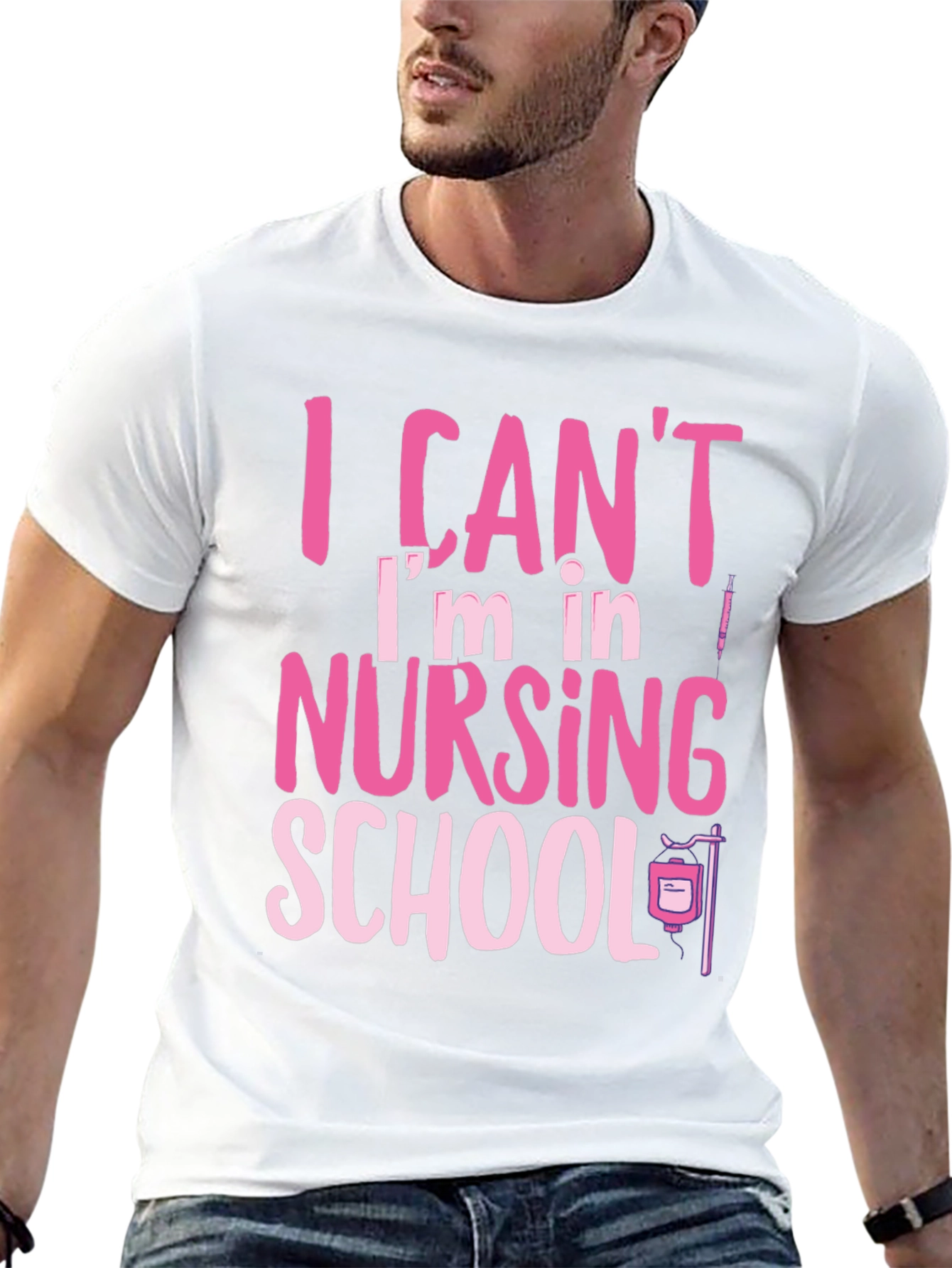 Nursing School Tee: I Cant Im in Nursing School