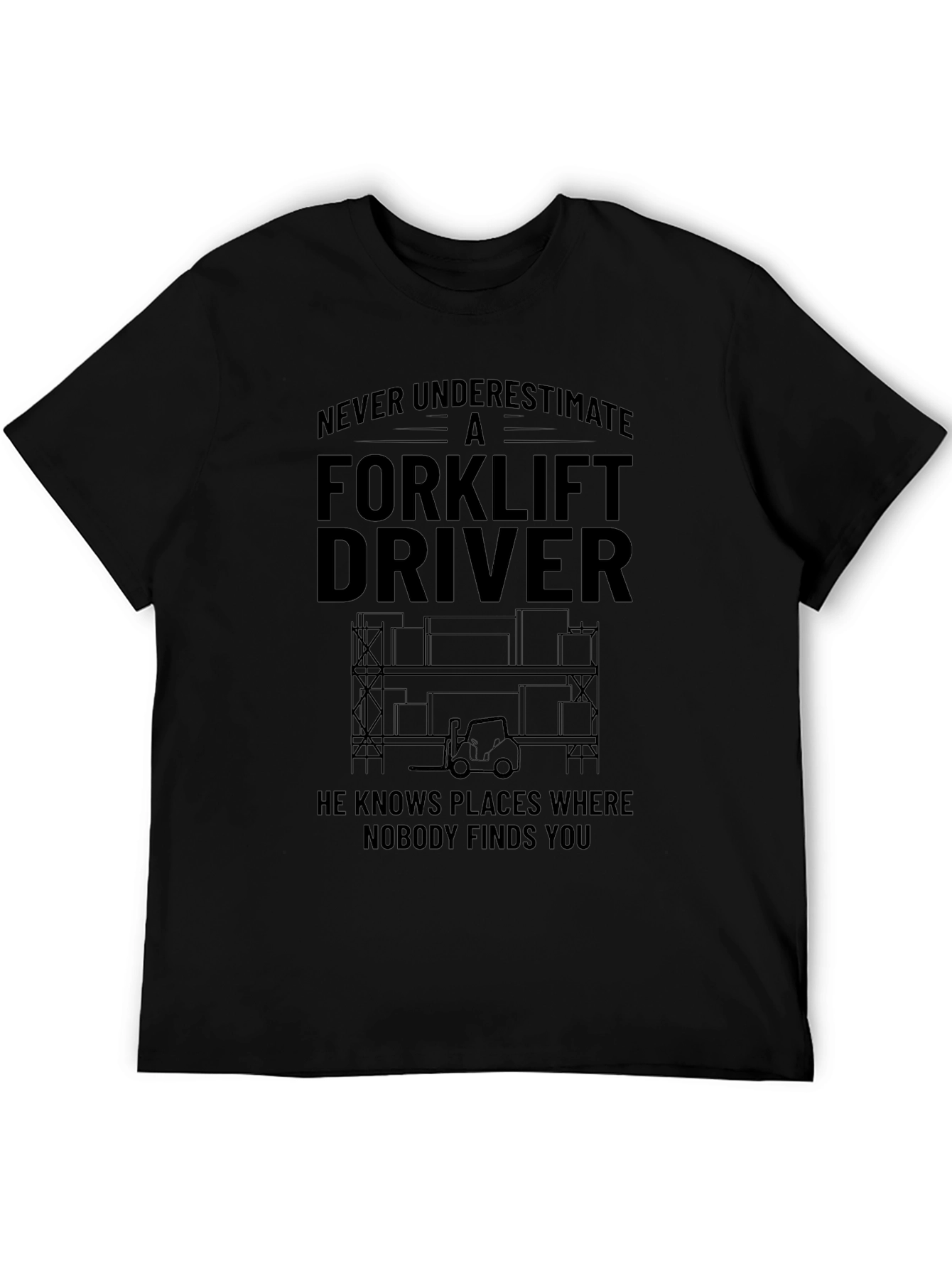 Forklift Driver T-Shirt - Never Underestimate