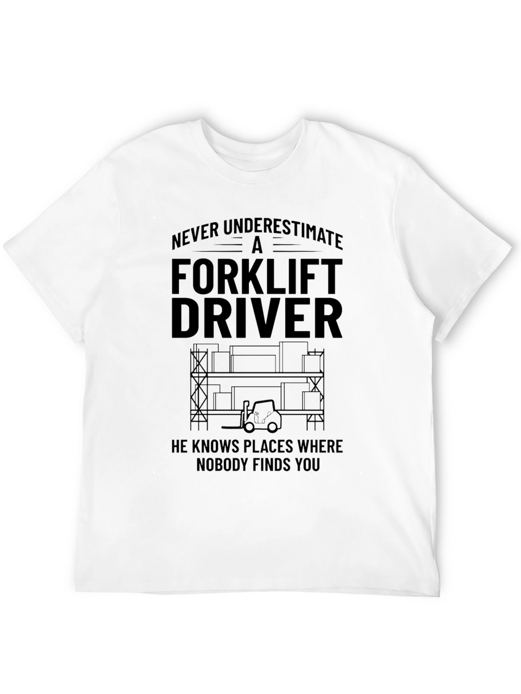 Forklift Driver T-Shirt - Never Underestimate
