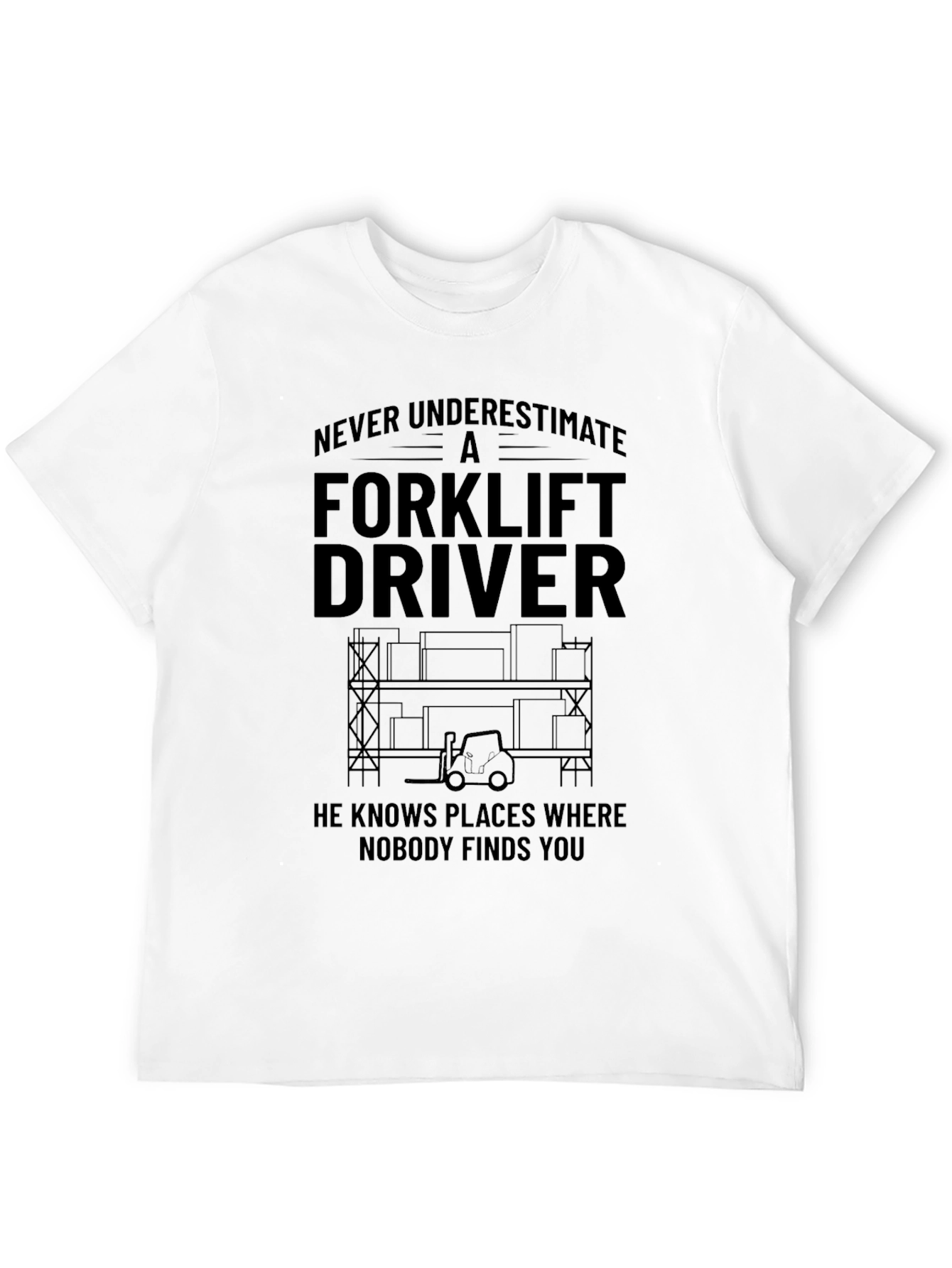 Forklift Driver T-Shirt - Never Underestimate