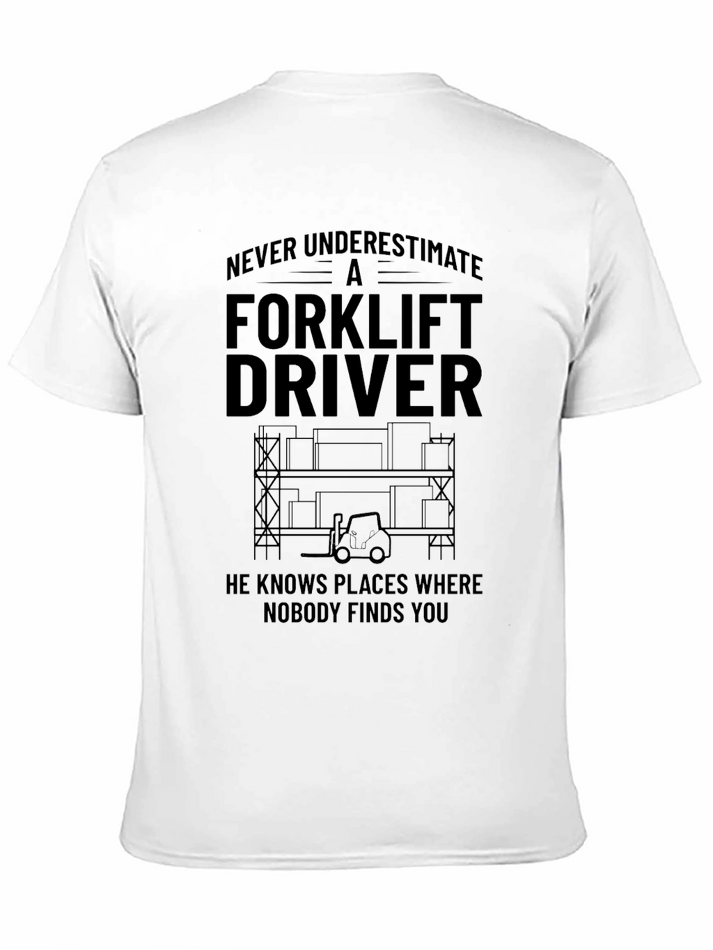 Forklift Driver T-Shirt - Never Underestimate