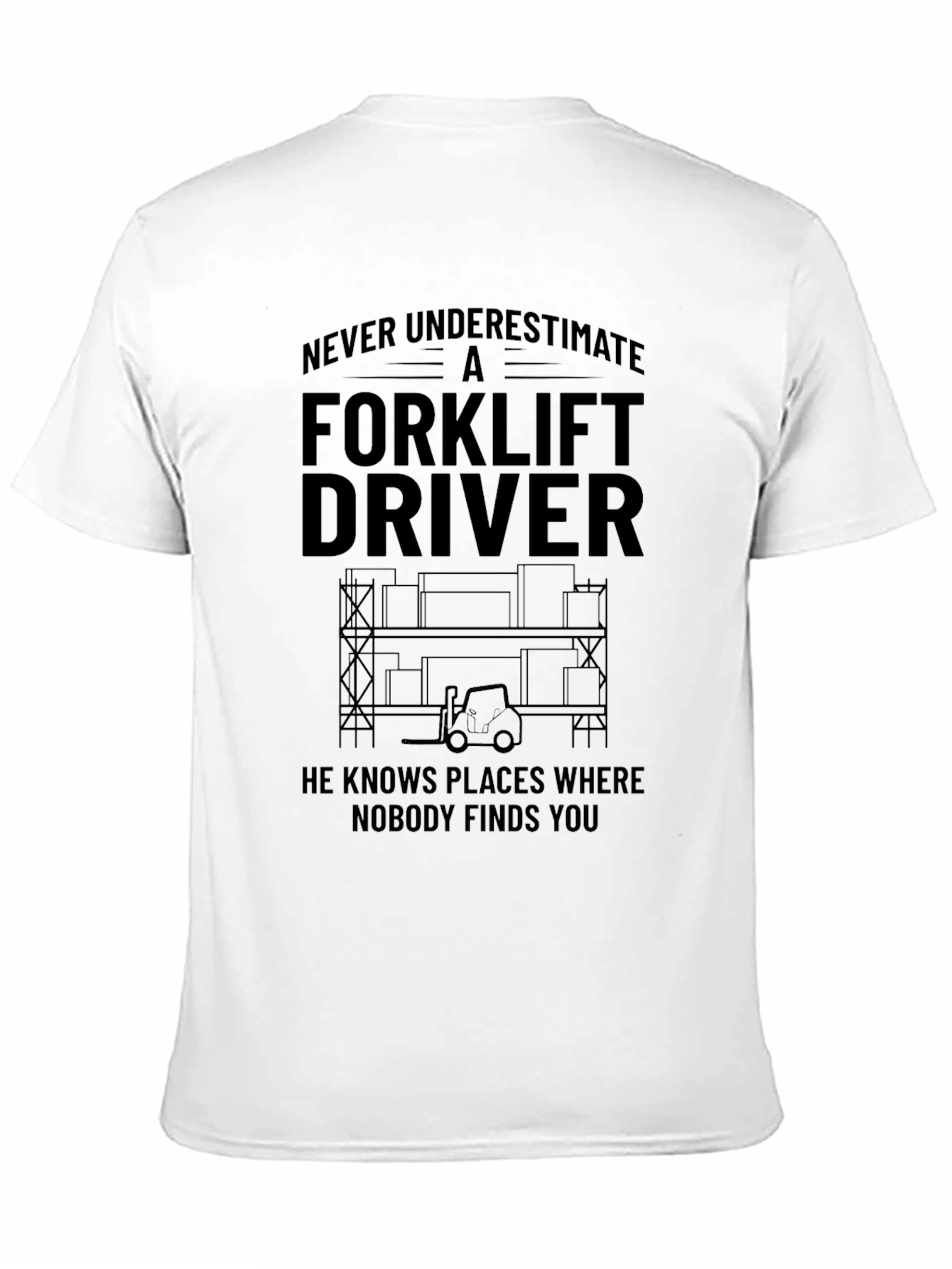 Forklift Driver T-Shirt - Never Underestimate