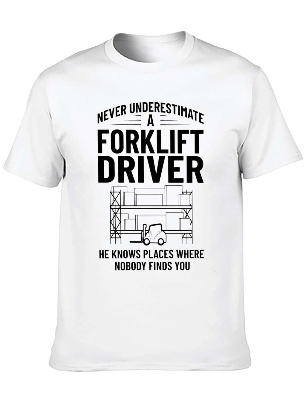 Forklift Driver T-Shirt - Never Underestimate