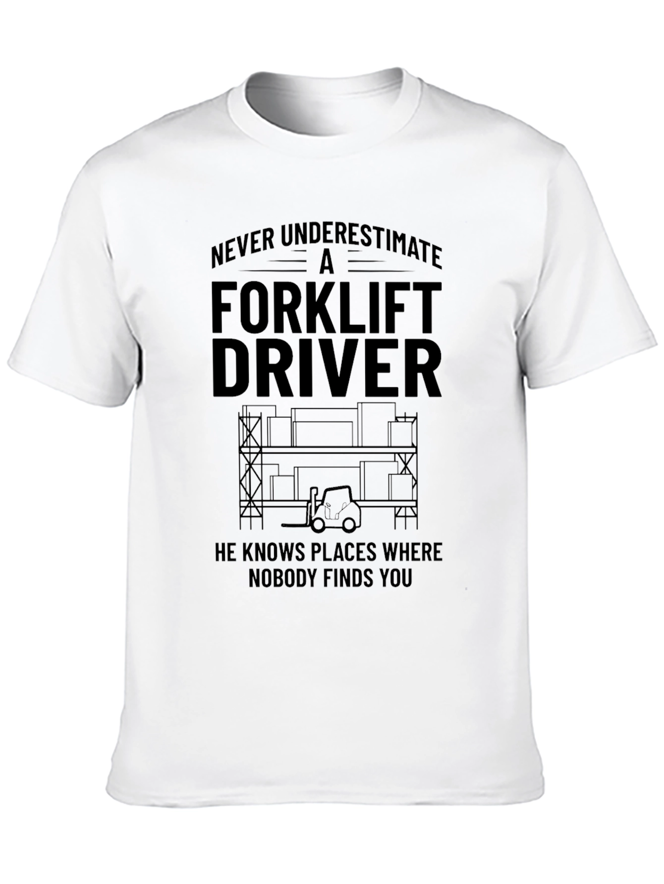 Forklift Driver T-Shirt - Never Underestimate