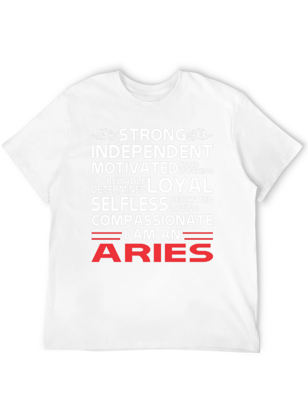 Aries Zodiac T-Shirt - Strong Independent Design